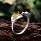 Bague ajustable du colibri | Argent 925 détails plaqué Or 18K