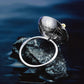 Bague ajustable lac des cygnes | Argent 925 détails plaqué Or 18K