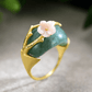 Bague fleur de prunier | Argent 925 détails plaqué Or 18K