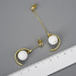 Boucles d'oreilles astre lunaire | Argent 925 détails plaqué Or 18K