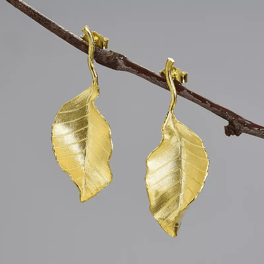 Boucles d'oreilles éclat d'automne | Argent 925 détails plaqué Or 18K