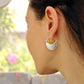 Boucles d'oreilles my little garden | Argent 925 détails plaqué Or 18K