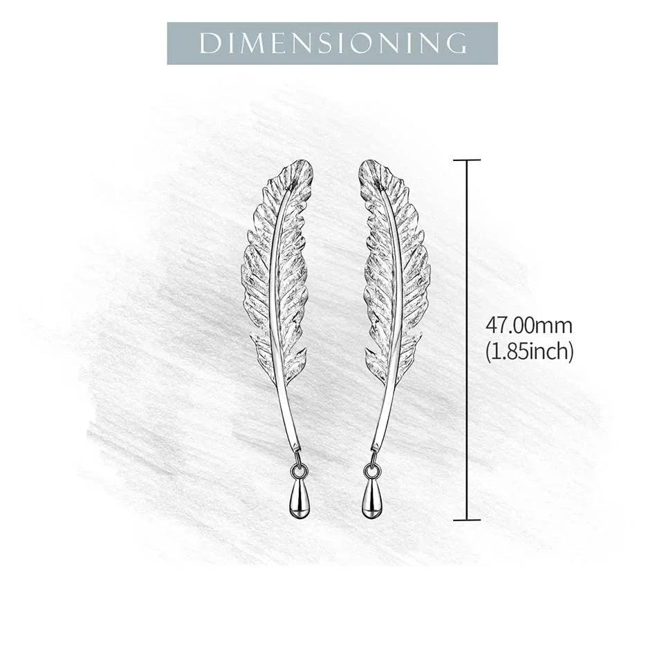 Boucles d'oreilles plumes dorées | Argent 925 détails plaqué Or 18K