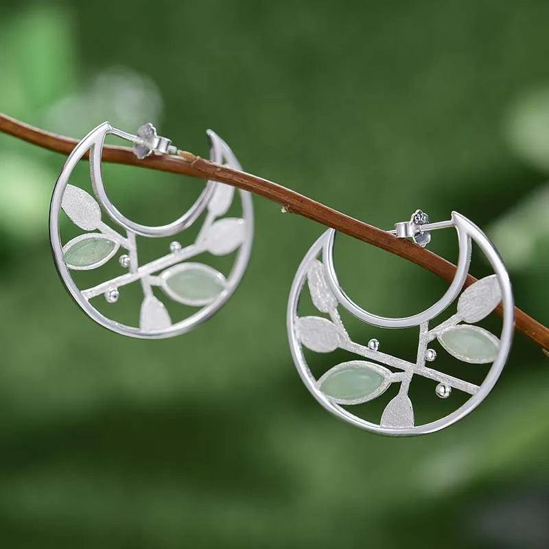 Boucles d'oreilles printemps dans l'air | Argent 925 détails plaqué Or 18K