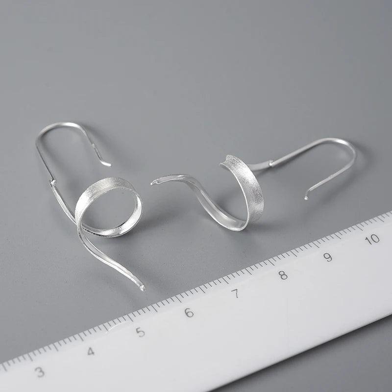 Boucles d'oreilles spirales dorées | Argent 925 détails plaqué Or 18K