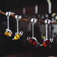 Boucles d'oreilles tea time | Argent 925 pierre Ambre