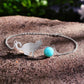 Bracelet ajustable le chat joueur pierre naturelle | Argent 925 détails plaqué Or 18K