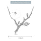 Collier fleur de pluie | Argent 925 détail cristal naturel