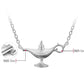 Collier lampe d'Aladin | Argent 925 détails plaqué Or 18K