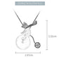 Pendentif biker bear | Argent détails plaqué Or 18K