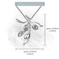 Pendentif branche d'olivier | Argent 925 détails plaqué Or 18K