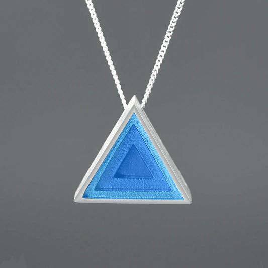 Pendentif minimaliste vortex triangle | Argent 925